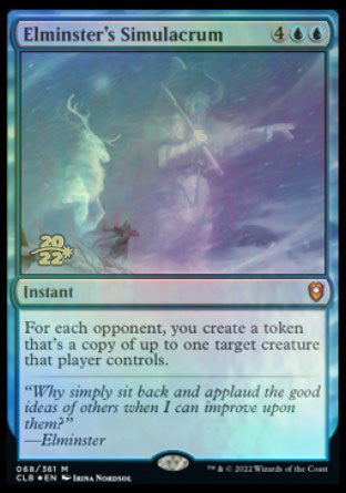 Elminster's Simulacrum [Commander Legends: Battle for Baldur's Gate Prerelease Promos] | Webway Games