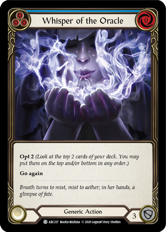 Whisper of the Oracle (Blue) [ARC217] Unlimited Rainbow Foil | Webway Games