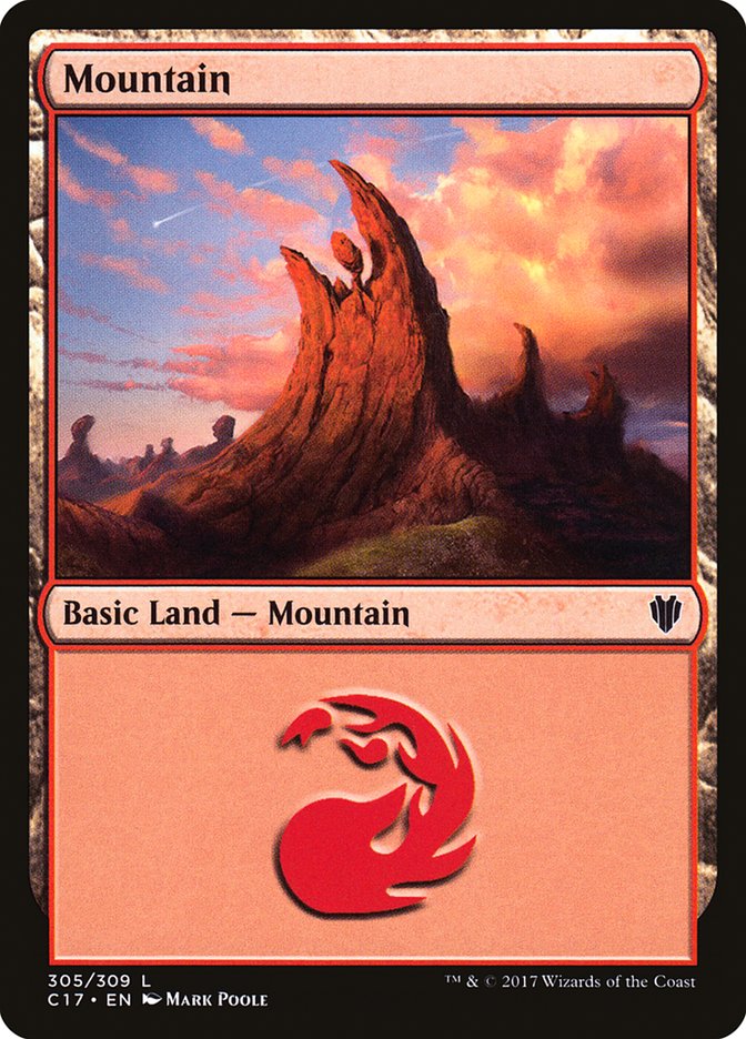 Mountain (#305) [Commander 2017] | Webway Games
