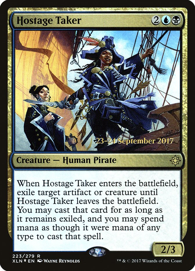 Hostage Taker  (Prerelease) [Ixalan Prerelease Promos] | Webway Games