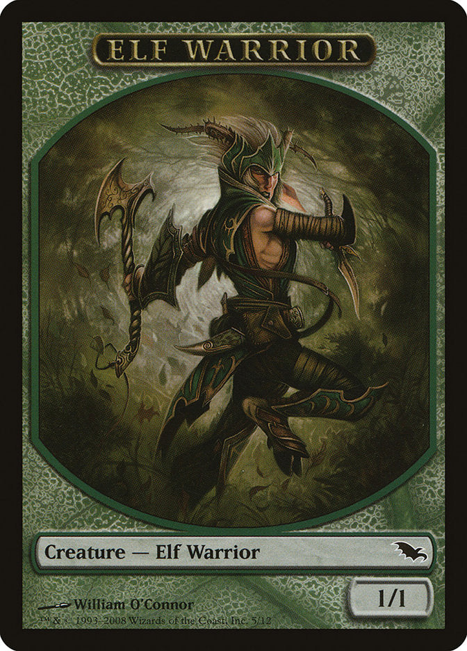 Elf Warrior (5/12) [Shadowmoor Tokens] | Webway Games