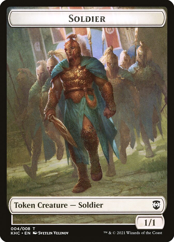 Bird (001) // Soldier Double-sided Token [Kaldheim Commander Tokens] | Webway Games