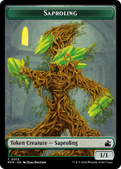 Saproling // Centaur Double-Sided Token [Ravnica Remastered Tokens] | Webway Games
