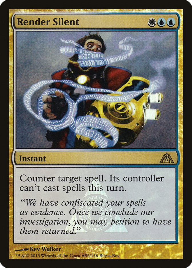 Render Silent (Buy-A-Box) [Dragon's Maze Promos] | Webway Games