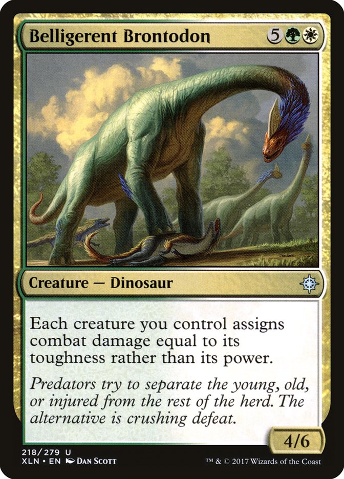 Belligerent Brontodon [Ixalan] | Webway Games