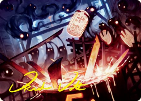Smoke Spirits' Aid Art Card (Gold-Stamped Signature) [Kamigawa: Neon Dynasty Art Series] | Webway Games