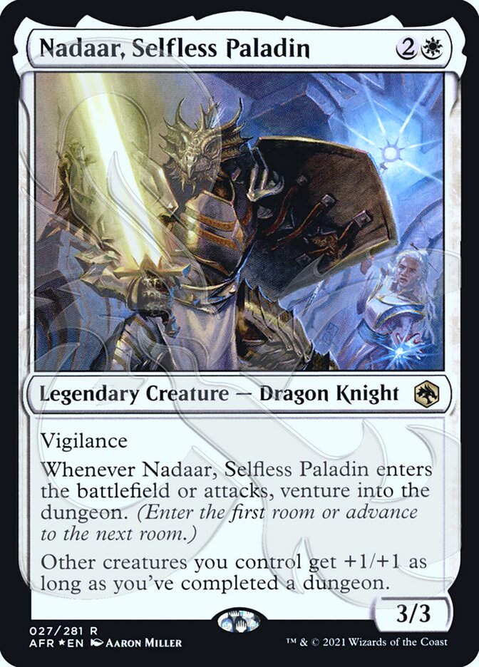 Nadaar, Selfless Paladin (Ampersand Promo) [Dungeons & Dragons: Adventures in the Forgotten Realms Promos] | Webway Games