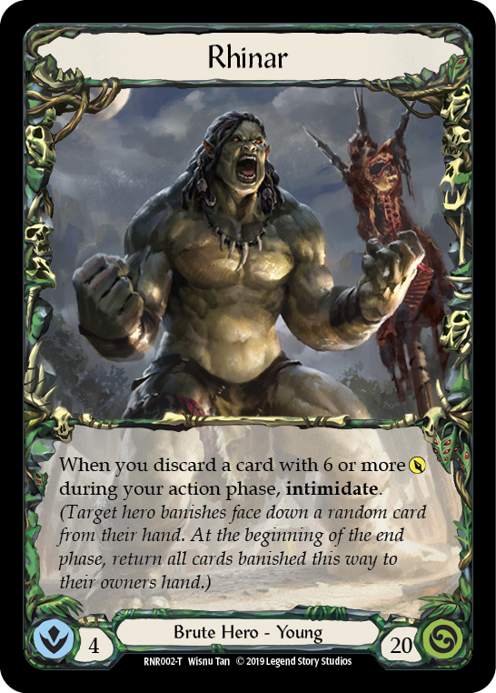 Rhinar [RNR002-T] (Rhinar Hero Deck)  1st Edition Normal | Webway Games