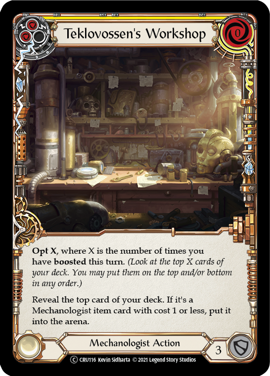Teklovossen's Workshop (Yellow) [CRU116] Unlimited Normal | Webway Games