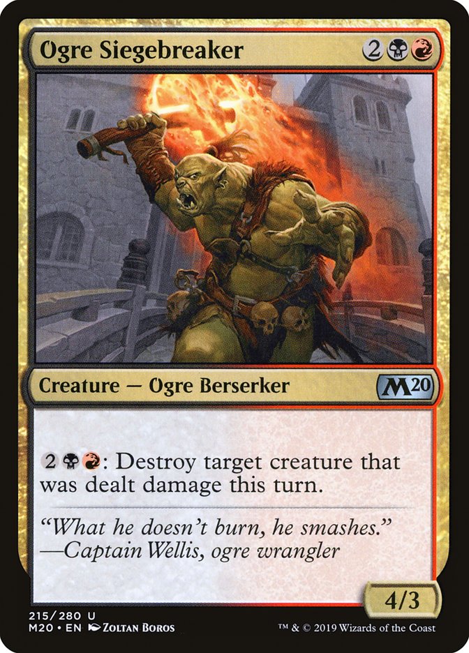 Ogre Siegebreaker [Core Set 2020] | Webway Games