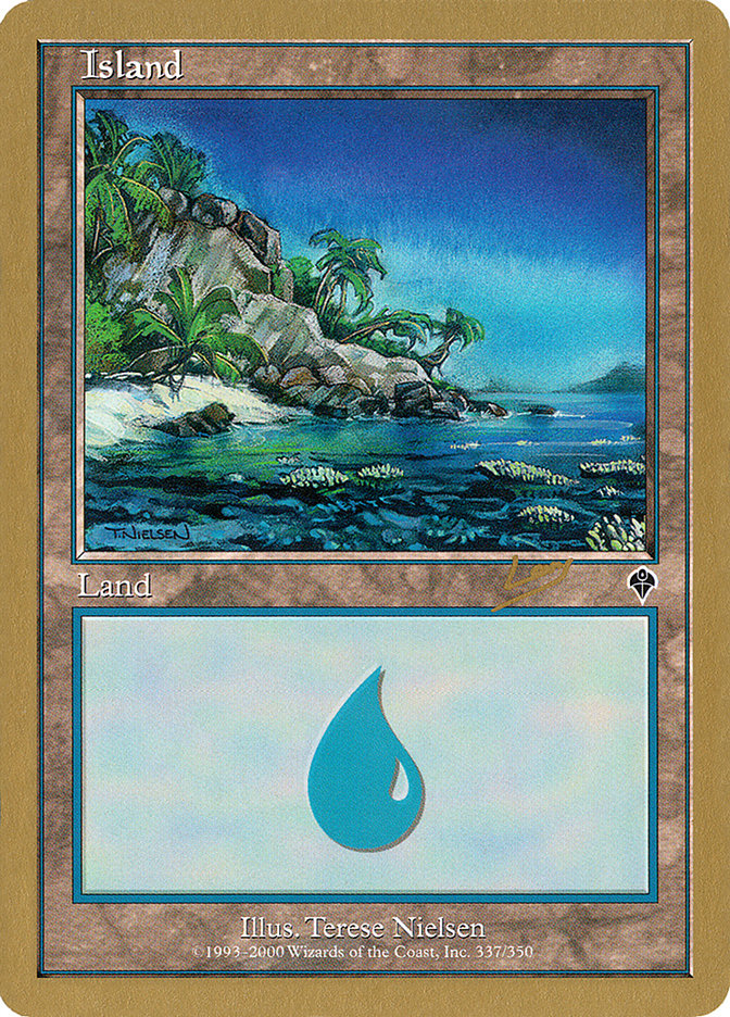 Island (rl337a) (Raphael Levy) [World Championship Decks 2002] | Webway Games