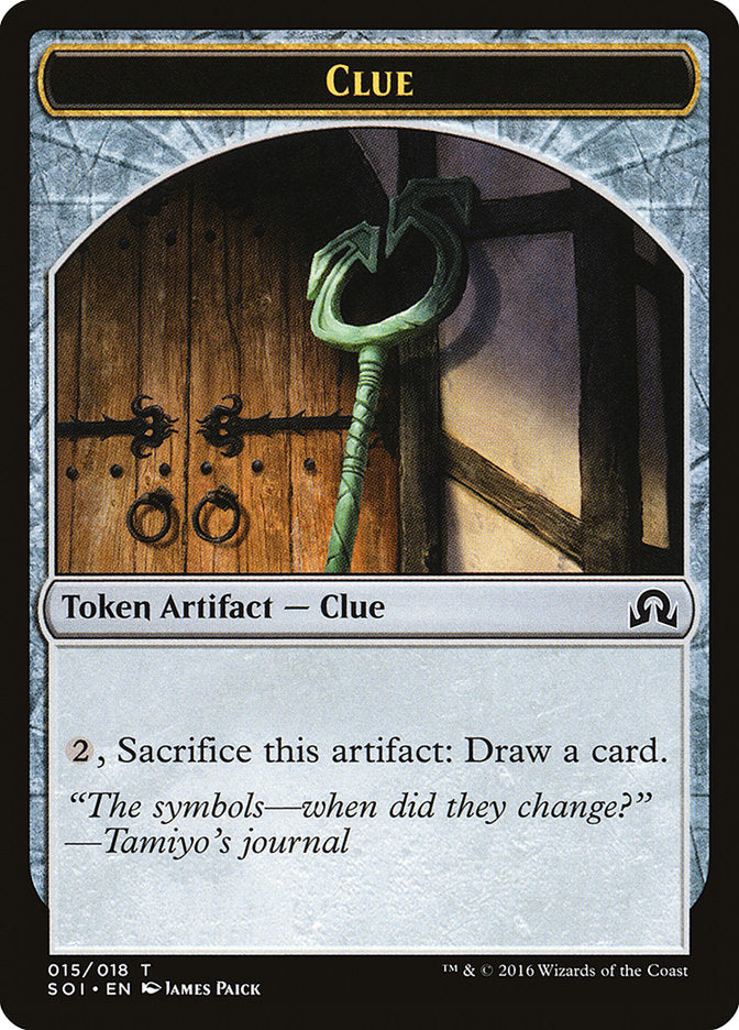 Clue (015/018) [Shadows over Innistrad Tokens] | Webway Games