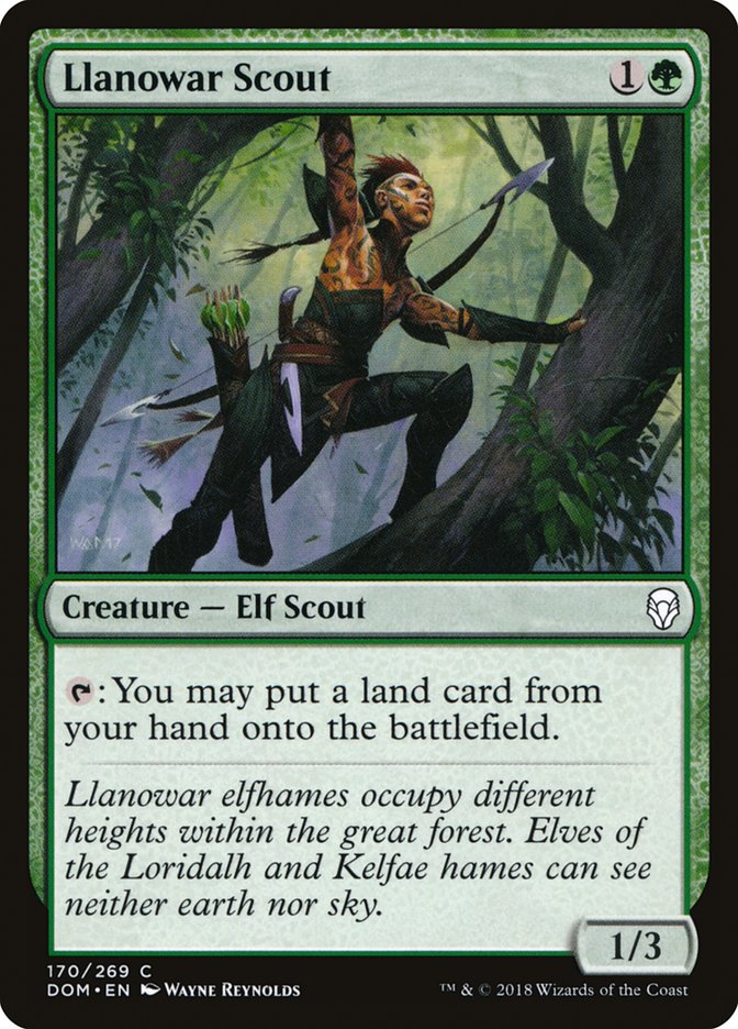 Llanowar Scout [Dominaria] | Webway Games