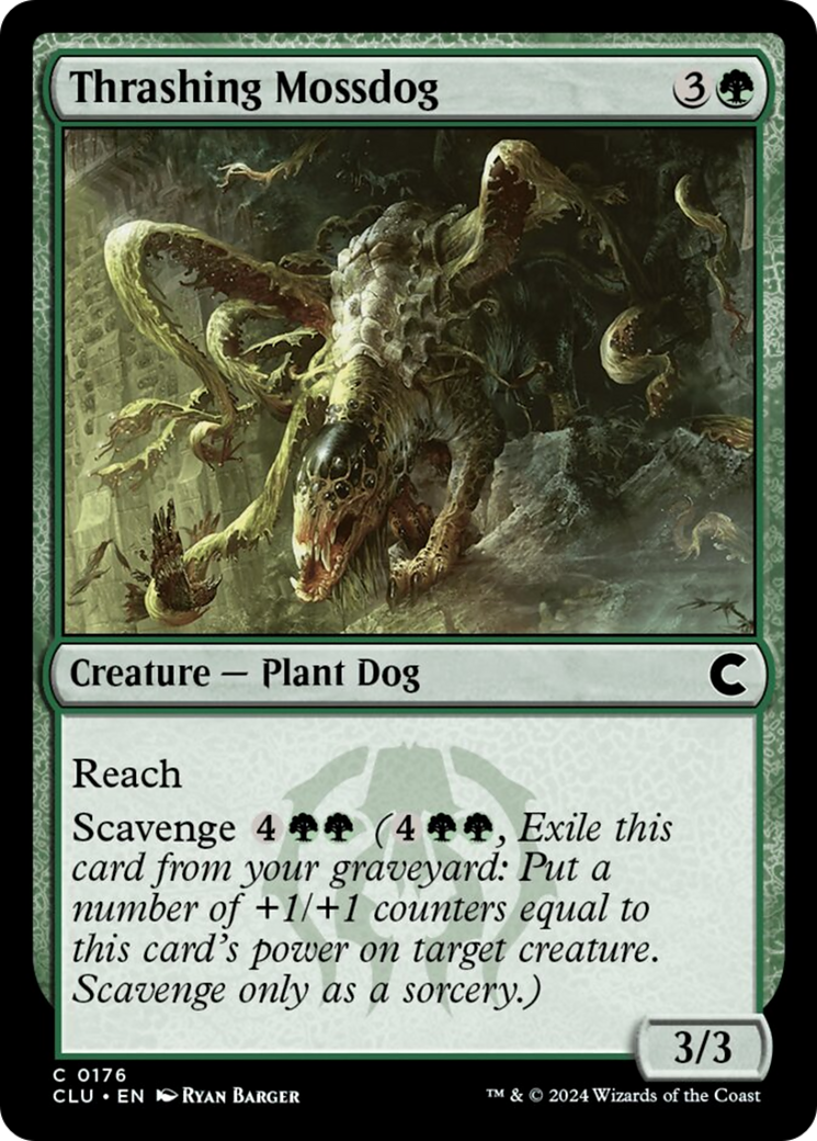 Thrashing Mossdog [Ravnica: Clue Edition] | Webway Games