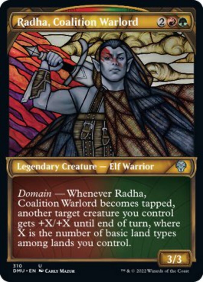 Radha, Coalition Warlord (Showcase) [Dominaria United] | Webway Games