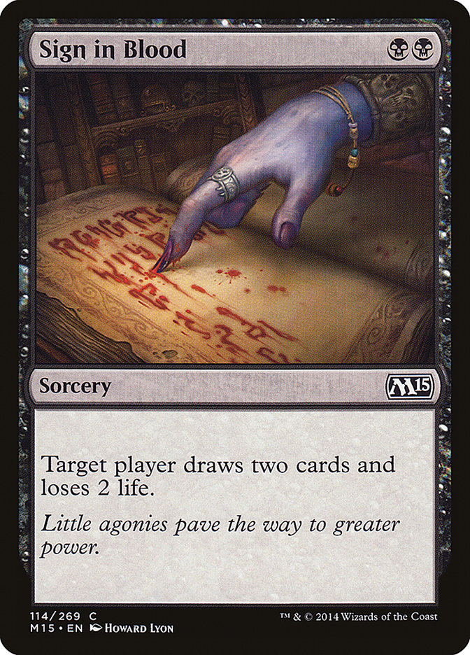Sign in Blood [Magic 2015] | Webway Games