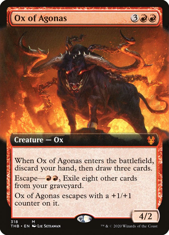 Ox of Agonas (Extended Art) [Theros Beyond Death] | Webway Games