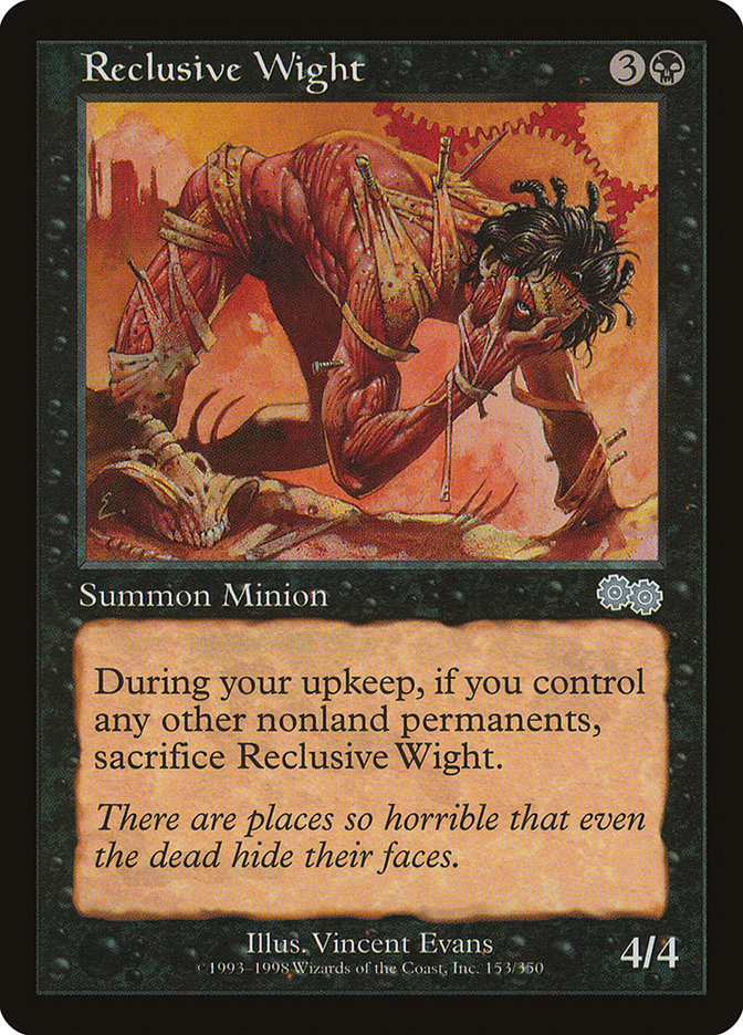 Reclusive Wight [Urza's Saga] | Webway Games