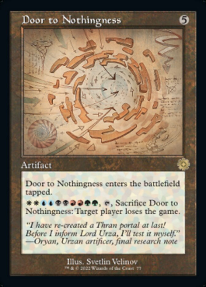 Door to Nothingness (Retro Schematic) [The Brothers' War Retro Artifacts] | Webway Games