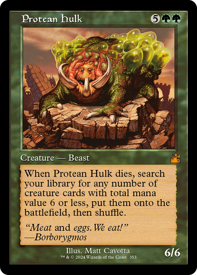 Protean Hulk (Retro Frame) [Ravnica Remastered] | Webway Games