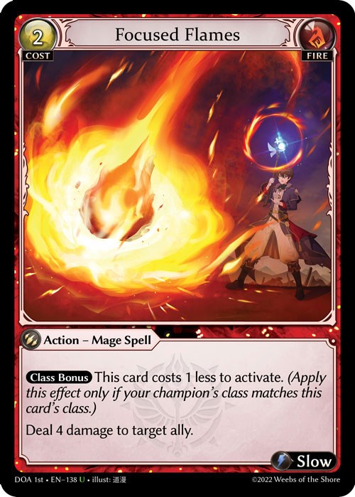 Focused Flames (138) [Dawn of Ashes: 1st Edition] | Webway Games