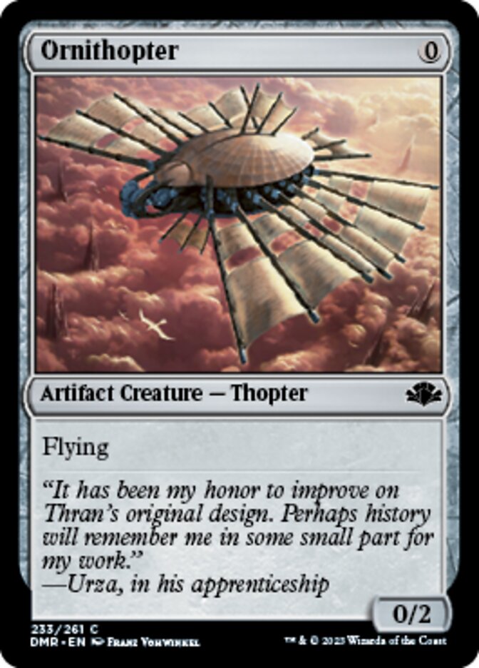 Ornithopter [Dominaria Remastered] | Webway Games