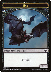 Bat // Vampire Double-sided Token [Commander 2017 Tokens] | Webway Games