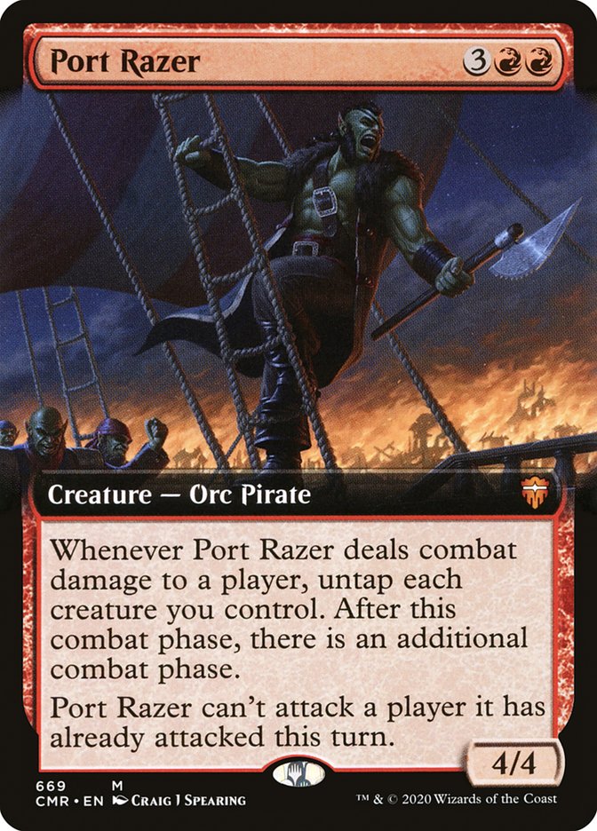 Port Razer (Extended Art) [Commander Legends] | Webway Games