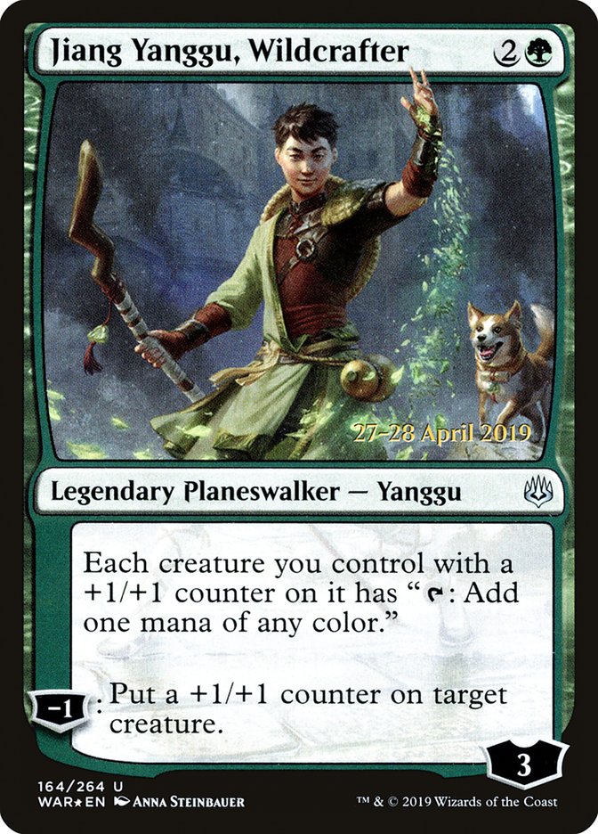 Jiang Yanggu, Wildcrafter  [War of the Spark Prerelease Promos] | Webway Games