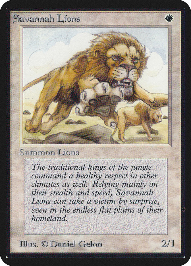 Savannah Lions [Limited Edition Alpha] | Webway Games