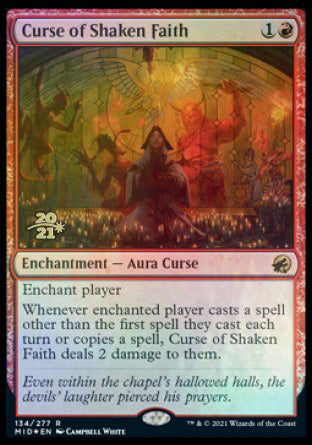 Curse of Shaken Faith [Innistrad: Midnight Hunt Prerelease Promos] | Webway Games