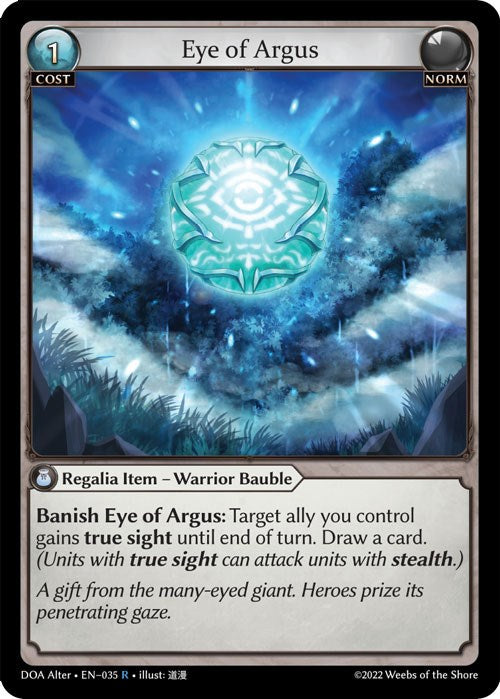 Eye of Argus (035) [Dawn of Ashes: Alter Edition] | Webway Games