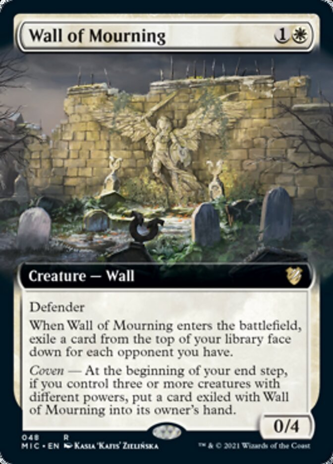 Wall of Mourning (Extended) [Innistrad: Midnight Hunt Commander] | Webway Games
