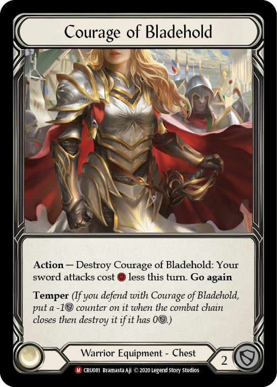 Courage of Bladehold [CRU081] 1st Edition Cold Foil | Webway Games
