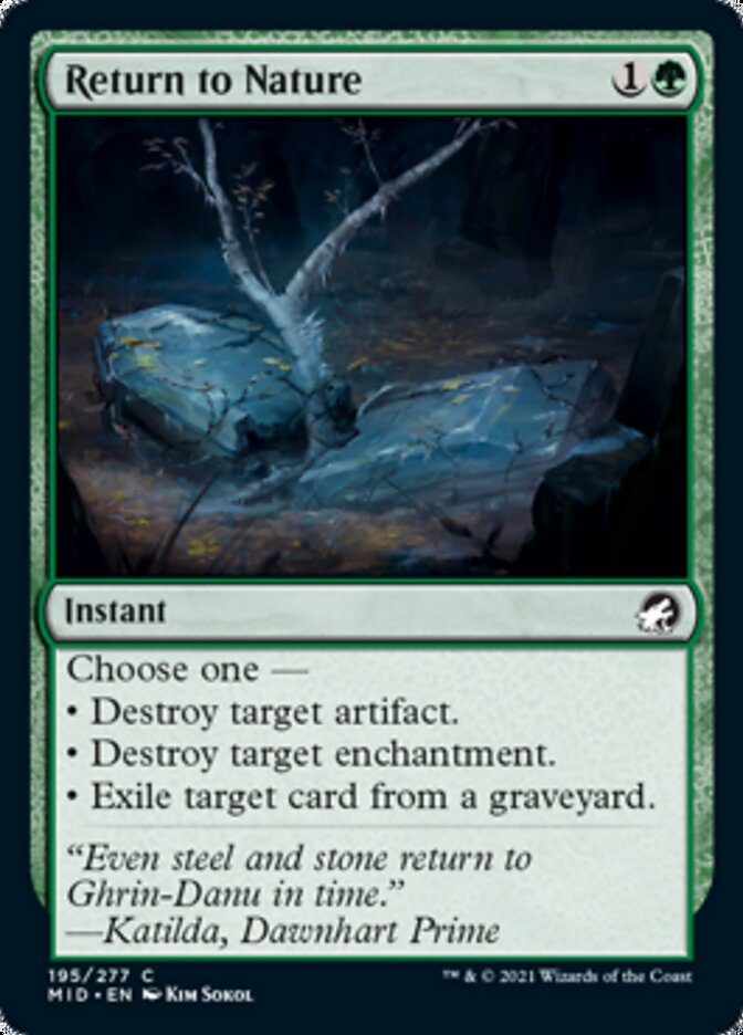 Return to Nature [Innistrad: Midnight Hunt] | Webway Games