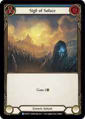 Sigil of Solace (Blue) [U-WTR175] (Welcome to Rathe Unlimited)  Unlimited Normal | Webway Games