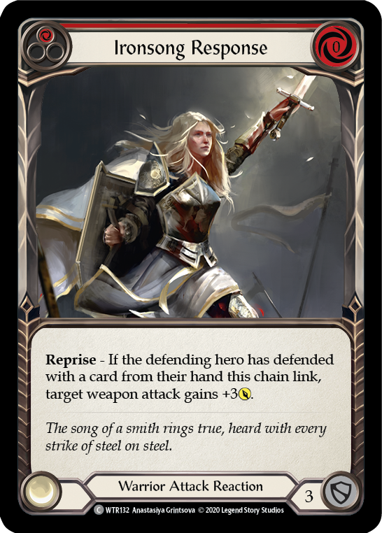 Ironsong Response (Red) [U-WTR132] (Welcome to Rathe Unlimited)  Unlimited Rainbow Foil | Webway Games