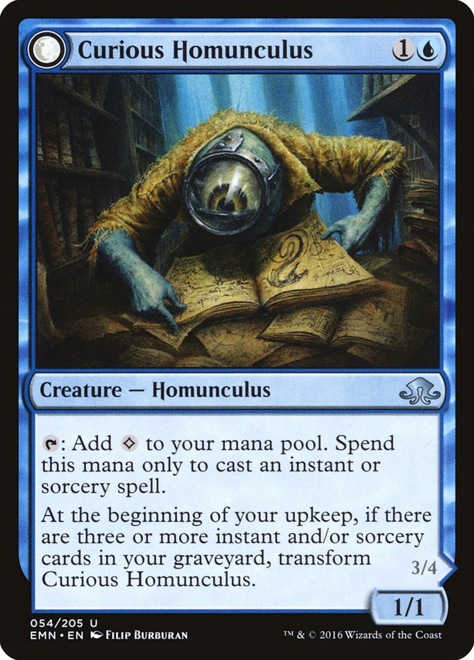 Curious Homunculus // Voracious Reader [Eldritch Moon] | Webway Games