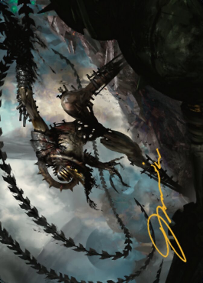 Razorlash Transmogrant Art Card (Gold-Stamped Signature) [The Brothers' War Art Series] | Webway Games