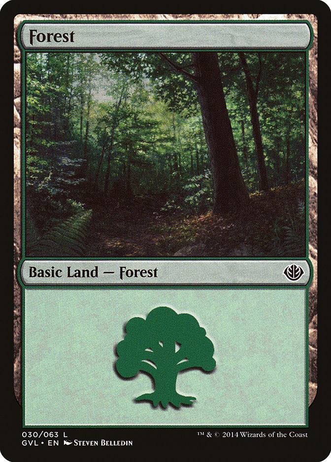 Forest (30) (Garruk vs. Liliana) [Duel Decks Anthology] | Webway Games