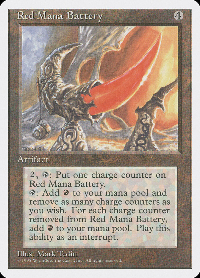 Red Mana Battery [Fourth Edition] | Webway Games