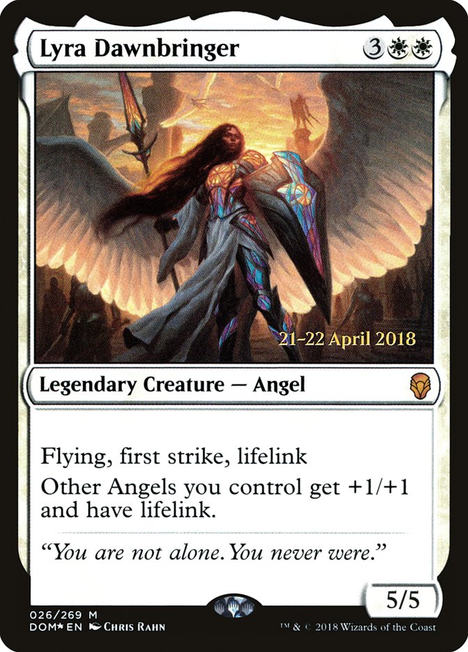 Lyra Dawnbringer  (Prerelease) [Dominaria Prerelease Promos] | Webway Games
