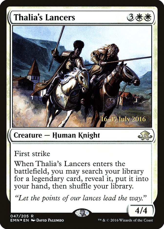 Thalia's Lancers  (Prerelease) [Eldritch Moon Prerelease Promos] | Webway Games