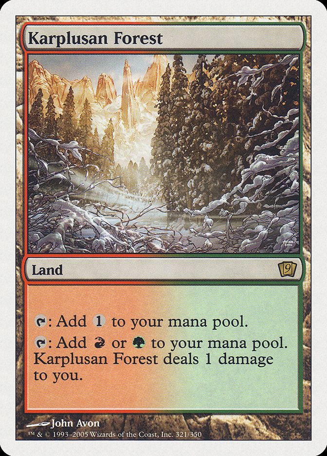 Karplusan Forest [Ninth Edition] | Webway Games