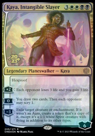 Kaya, Intangible Slayer [Phyrexia: All Will Be One Prerelease Promos] | Webway Games