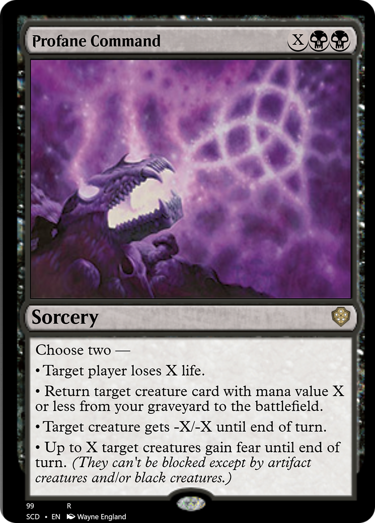Profane Command [Starter Commander Decks] | Webway Games