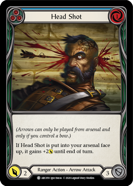 Head Shot (Blue) [ARC059] Unlimited Rainbow Foil | Webway Games