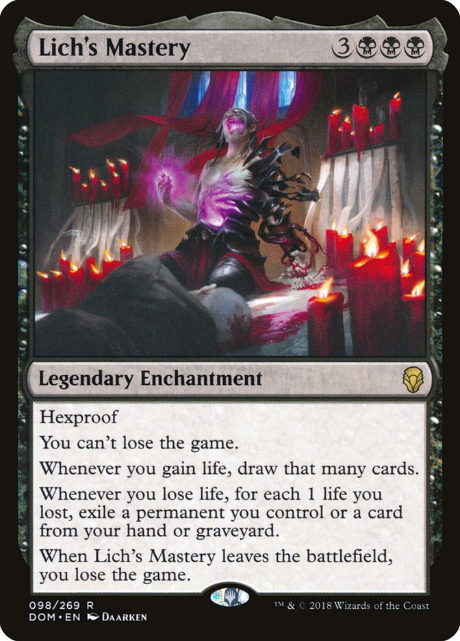 Lich's Mastery [Dominaria] | Webway Games
