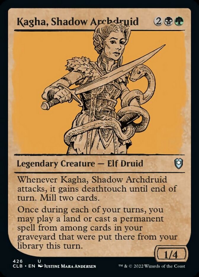 Kagha, Shadow Archdruid (Showcase) [Commander Legends: Battle for Baldur's Gate] | Webway Games