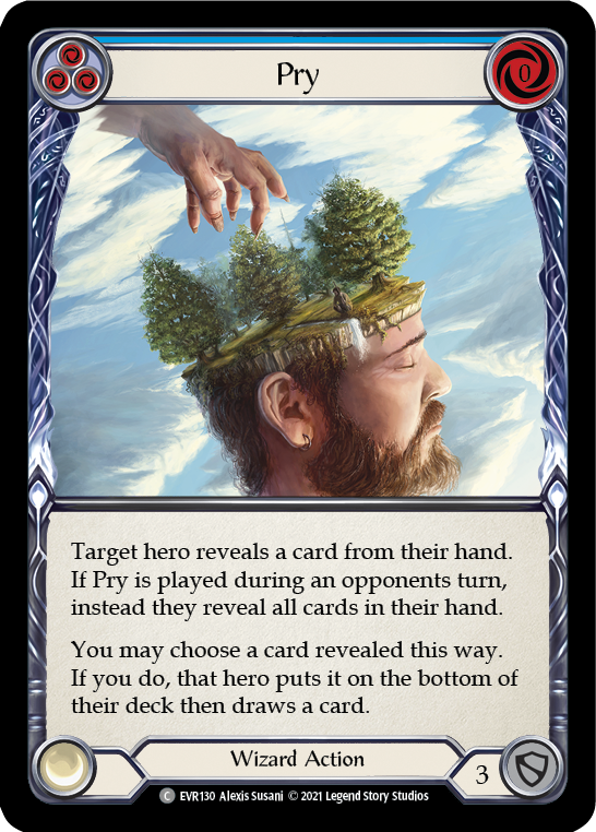 Pry (Blue) [EVR130] (Everfest)  1st Edition Normal | Webway Games